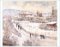 View of Argenteuil; Snow - Claude Monet (Holiday Cards)